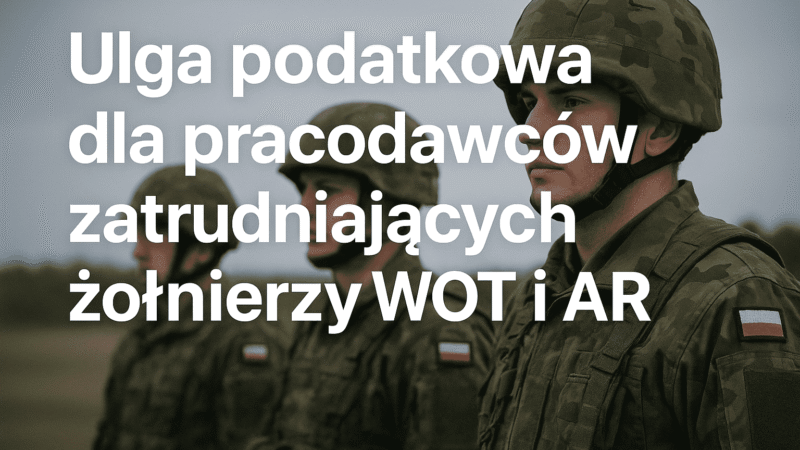 Ulga podatkowa dla pracodawców WOT